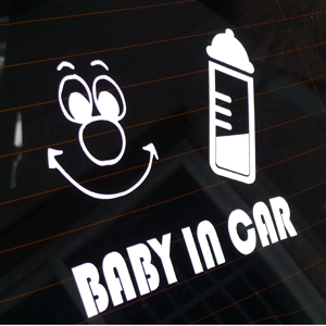 BABY  IN CAR 2