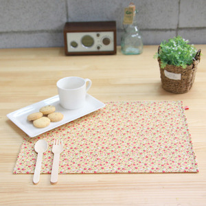 꽃 패턴 방수 home table mat